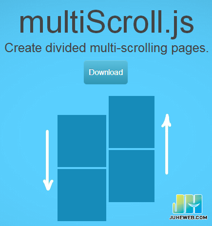 jQuery全屏鼠标滚动切换页面特效插件multiScroll.js