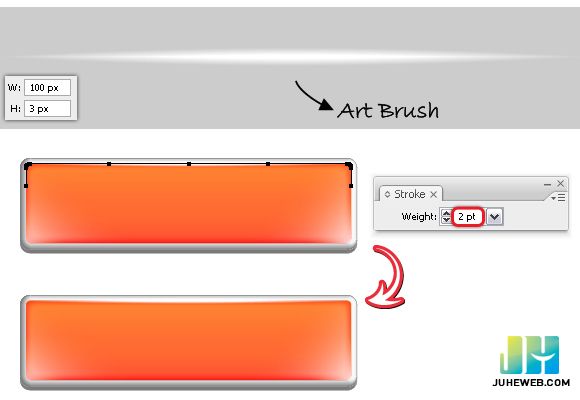 Illustrator运用3D效果制作网页按钮